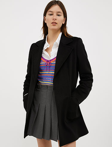 Shortrun Mantel aus reiner Wolle - Schwarz - MAX&Co.