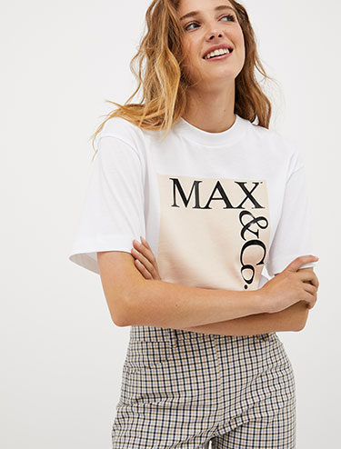 Logo T-Shirt aus Jersey - Glyzinie - MAX&Co.